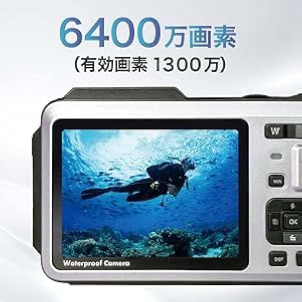 防水・耐衝撃デジタルカメラ Wi-Fi付き Amazon | 【FaCLOSS公式】4K対応 防水デジタルカメラ｜IP68防塵