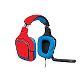 MightySkins Skin Compatible with Logitech G430 Gaming Headset - Solid Red | Protective, Durable, and Unique Vinyl Decal wrap Cover | Easy to Apply, Remove, and Change Styles | Made in The USA