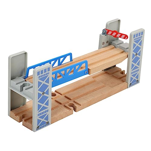 OSALADI Holz Zug Tracks Satz für Kinder Eisenbahnbrücke Überführung Modellspielzeug Erhöhte Holzbrücke Kompatibel mit Eisenbahnschienen Spielzeug für Kleinkinder OSALADI Holz Zug Tracks Satz für Kinder Eisenbahnbrücke Überführung Modellspielzeug Erhöhte Holzbrücke Kompatibel mit Eisenbahnschienen Spielzeug für Kleinkinder