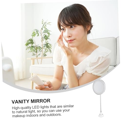 Miroir grossissant 10x pour application de maquillage précise avec éclairage LED - 6