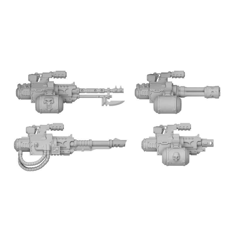 Green Stuff World for Models & Miniatures DakkaDakka Traitors Custom Wargaming Resin Bits (Chaos Special Guns x4#12412)