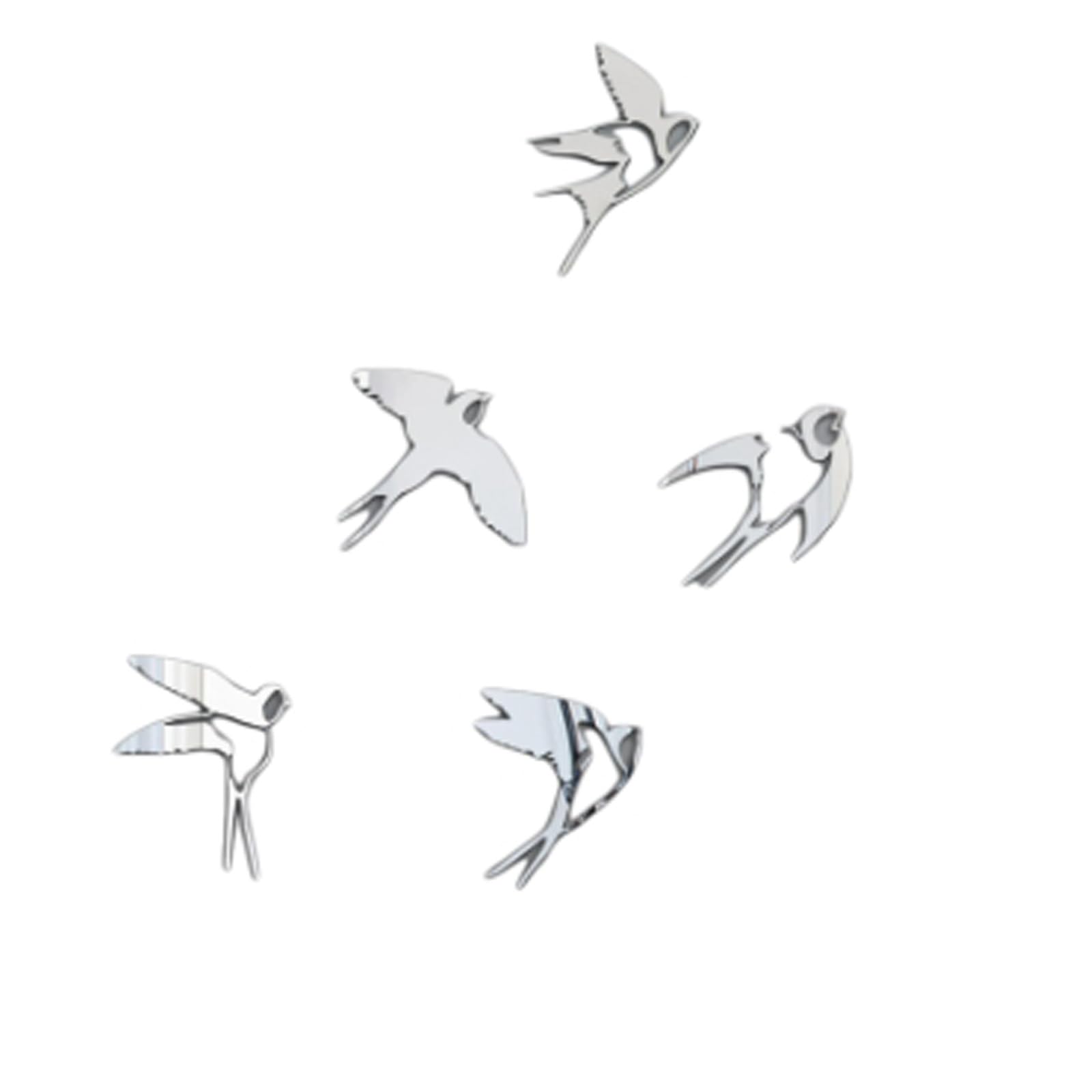 COOLHOOD Mirrour Wall Sticker Bird Decal for Sofa Background, Bathroom, Bedroom, Living Room Decor Bird Wall Decal
