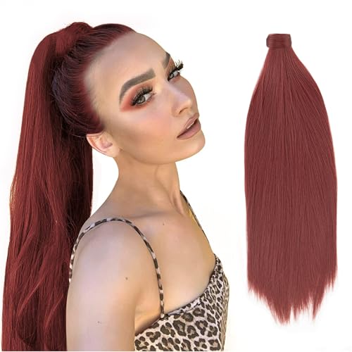 Extensions de cheveux synthétiques raides à clipser JJstar 70 cm pour femmes
