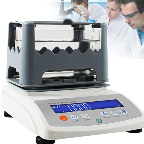 Densímetro de Alta precisión, medidor electrónico de Densidad de sólidos para medir plástico y Caucho, Ideal para balanzas Digitales y análisis gravimétrico, 1200a,1200a