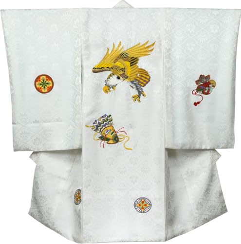 [あこがれゆめ]お宮参り 男の子 着物 正絹 のしめ 初着 産着 ad2127（Amazon）