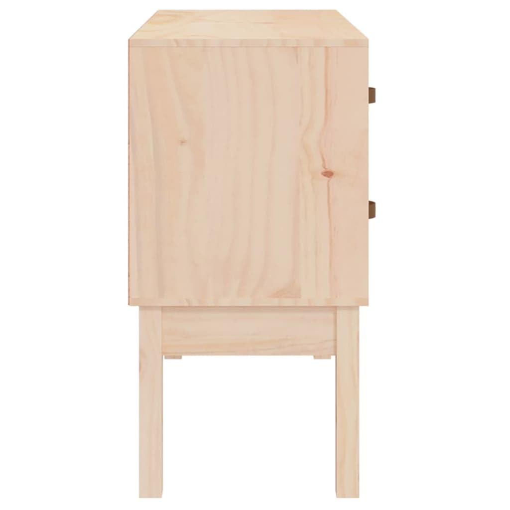 Stół konsolowy z litego drewna sosnowego 90 x 40 x 78 cm z 4 szufladami, szafka do salonu sypialni, biura, ekspozycja na przedmioty dekoracyjne, solidna konstrukcja