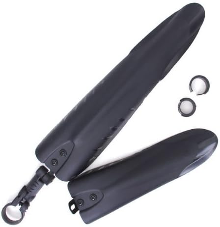 YOIOY Domire Black Plastic Bicycle Front and Rear Mudguard Set