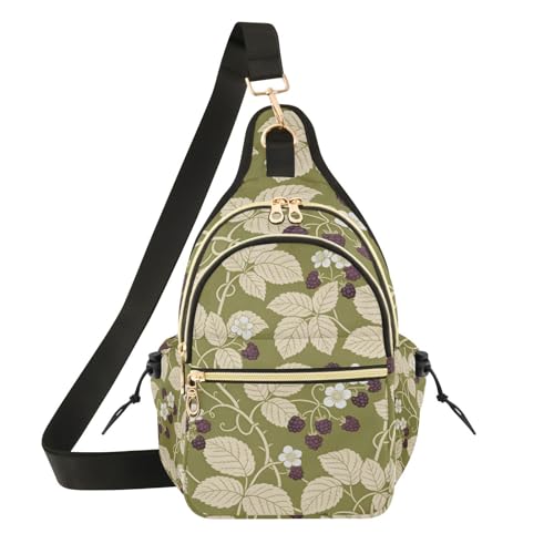 Sac bandoulière femme convertible anti-ballottement running randonnée vert
