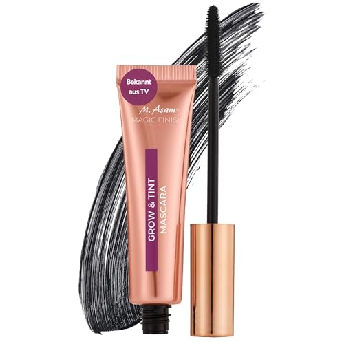 M. Asam MAGIC FINISH Grow & Tint Mascara Deep Black (12ml) Mascara mit Wachstumsserum & Tönungseffekt Wimpernpflege für mehr Länge & Volumen Für definierte & natürlich dunklere Wimpern Vegan