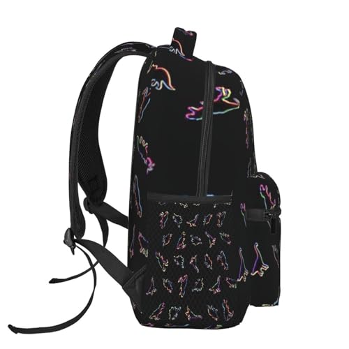 ASYG Dino Backpack Dinosaur Laptop Backpack Funny Tablet Travel Picnic Travel Bag Cute Laptop Bag Funny Bag3