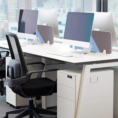 Cloison de bureau bleue anti-distraction de 99,9 cm pour préserver l'intimité