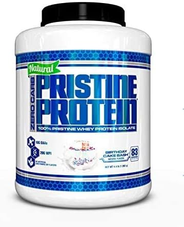 vpx Zero Carb Pristine Protein – 100% Whey Protein Isolate – Birthday Cake Bash, 4 Lbs.