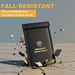 Faraday Bags for Phones,Faraday Cage Signal Blocker Pouch - Military Grade Anti-Theft Protection for Car Key Fob,Cell Phone,RFID,WiFi,GPS Tracking Signals - Image 3