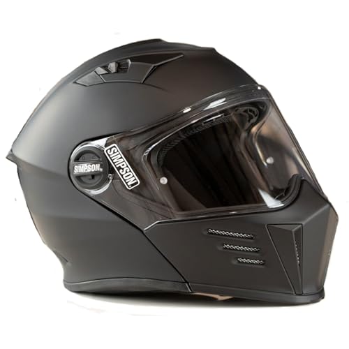 Image of Simpson Helmets M59XL3 Mod Bandit DOT/ECE Certification X-Large Flat Black