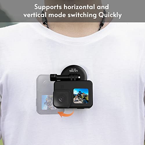 Mingzhe BH-06 Magnetic Sports Camera Neck Holder Mount Quick Release com Adaptador de Parafuso de 1/