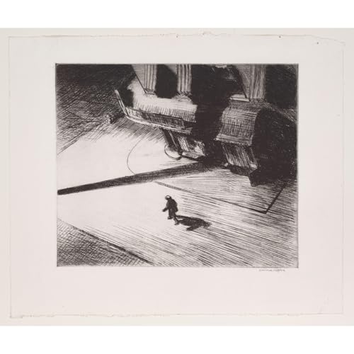 Toile Edward Hopper Night Shadows pour salon moderne 76x101