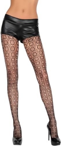 Image of ToBeInStyle Women's Large Mesh Fishnet Patterned Pantyhose Tights