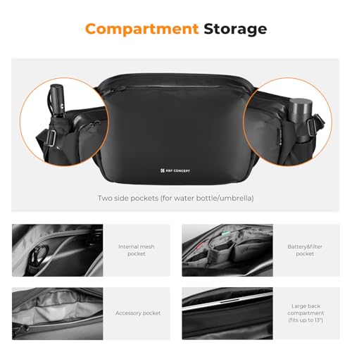 Image of K&F CONCEPT Camera Sling Bag Crossbody Bag Waterproof Camera Shoulder Backpack DSLR /SLR /Mirrorless Camera Case