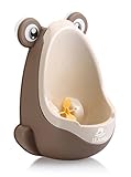 Lil' Jumbl Toddler Urinal Wheel Spin Child Choice Potty Trainer, Coffee
