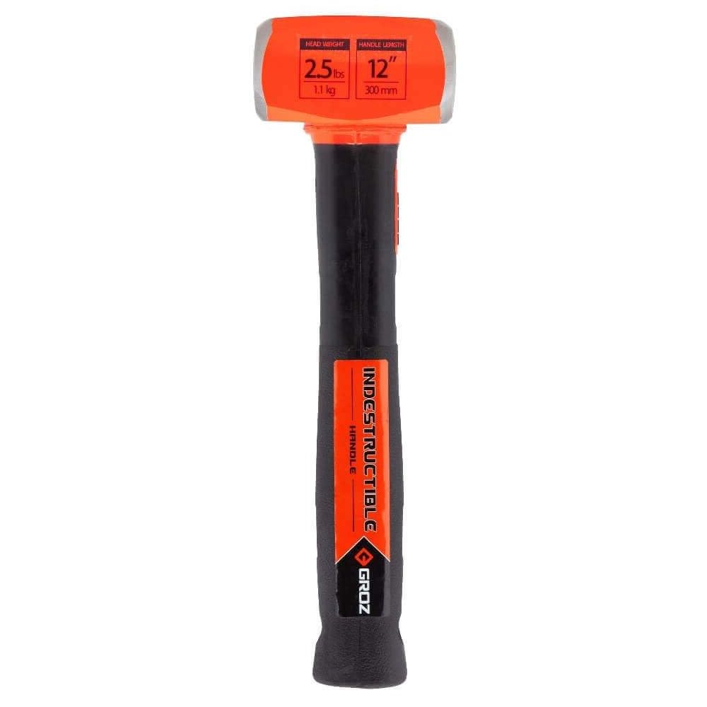 Groz 34600 12" Indestructible Copper Head Striking Hammer, 4 lb