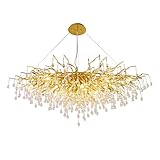 Installation facile : le cadre du lustre est en alliage d'aluminium. L'assemblage est terminé. Vous devez accrocher le cristal sur la branche d'arbre uniquement. Ensuite, ajustez doucement chaque branche pour obtenir l'effet souhaité. Compatible avec les plafonds voûtés ou inclinés.