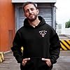 Purple Print House Embroidered England Hoodie English and Proud St Georges Day Cross Unisex Men Women Hooded Top, XXL, Black #5