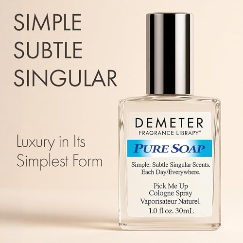 DEMETER Natural Perfume Spray Cologne for Women, Pure Soap, 1 oz