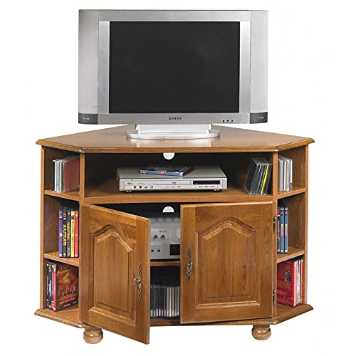 ACTUAL DIFFUSION Bretagne Meuble TV d'angle Chêne 2 Portes Cover