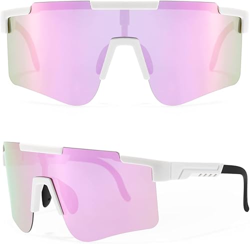 NICBOOY Gafas de sol deportes al aire libre ciclismo protección UV 400 gafas de sol para ciclismo conducción pesca correr para hombres y mujeres