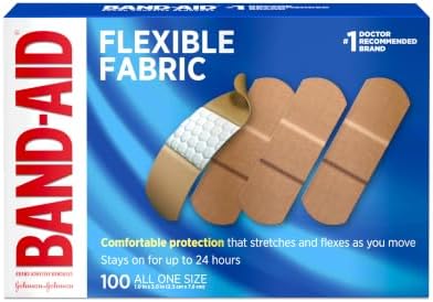 All One Size 1, 100 Count : Band-Aid Brand Flexible Fabric Adhesive Bandages for Minor Wound Care, 100 Count