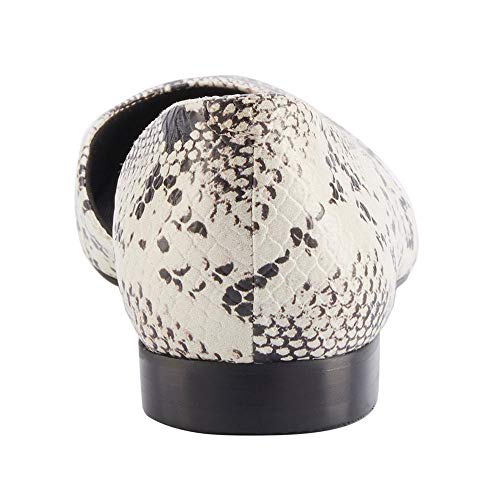 Walking Cradles Raya Bone/Black Snake Print Leather 10 W (D) #TOP5