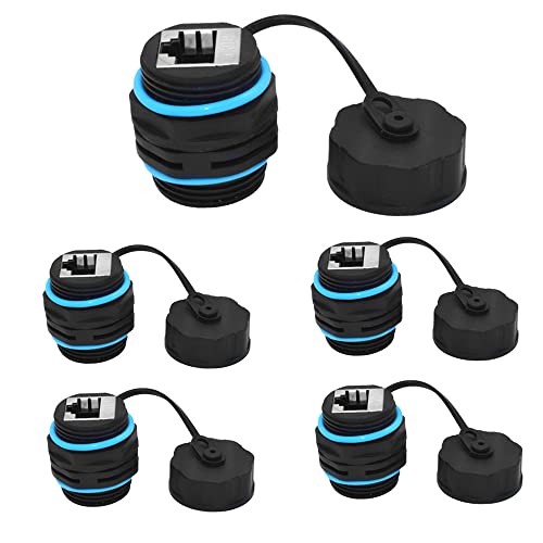 Connecteur RJ45 étanche IP68 Cat6 STP lot de 5 coupleurs double tête pour câble LAN extérieur