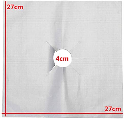 4-Pack Non-Stick Gas Stove Burner Liners - Reusable Kitchen Covers - Image 7