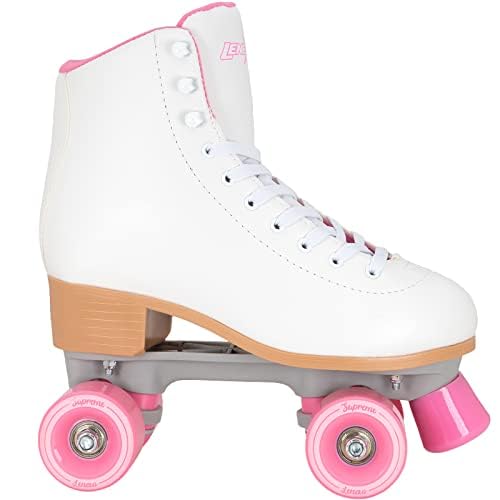 Lenexa Supreme Women's and Girl's Roller Skates - Ladies Outdoor and Indoor Quad Rink Skates - Great for Beginners and All Ages (Ladies 10)