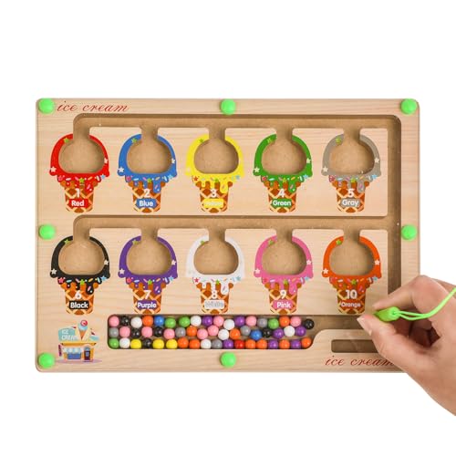 Magnetspiel Kinder, Labyrinth Spiel mit Magnetkugeln Kinder, Magnetic Spiel...