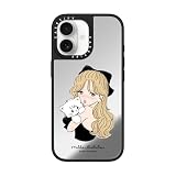 CASETiFY ミラー iPhone 17 ケース [鏡面(スマホカバー) / MagSafe対応/指紋防止] - girl & mousse (black) - シルバー (ブラックバンパー)