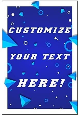 HALF PRICE BANNERS | Custom Business Vinyl Banner-Indoor/Outdoor 3X2 foot-Geometric | Includes Zip Ties | Easy Hang Sign-Made in USA