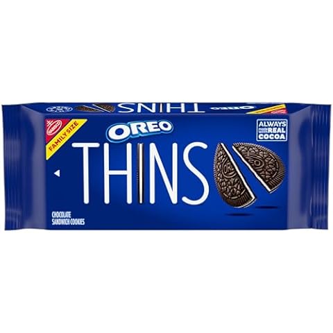OREO Thins Chocolate Sandwich Cookies, Family Size, 11.78 oz Cover