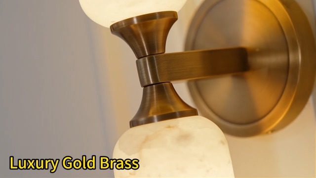 Image of Modern Spanish Alabaster Wall Sconce 14 inch