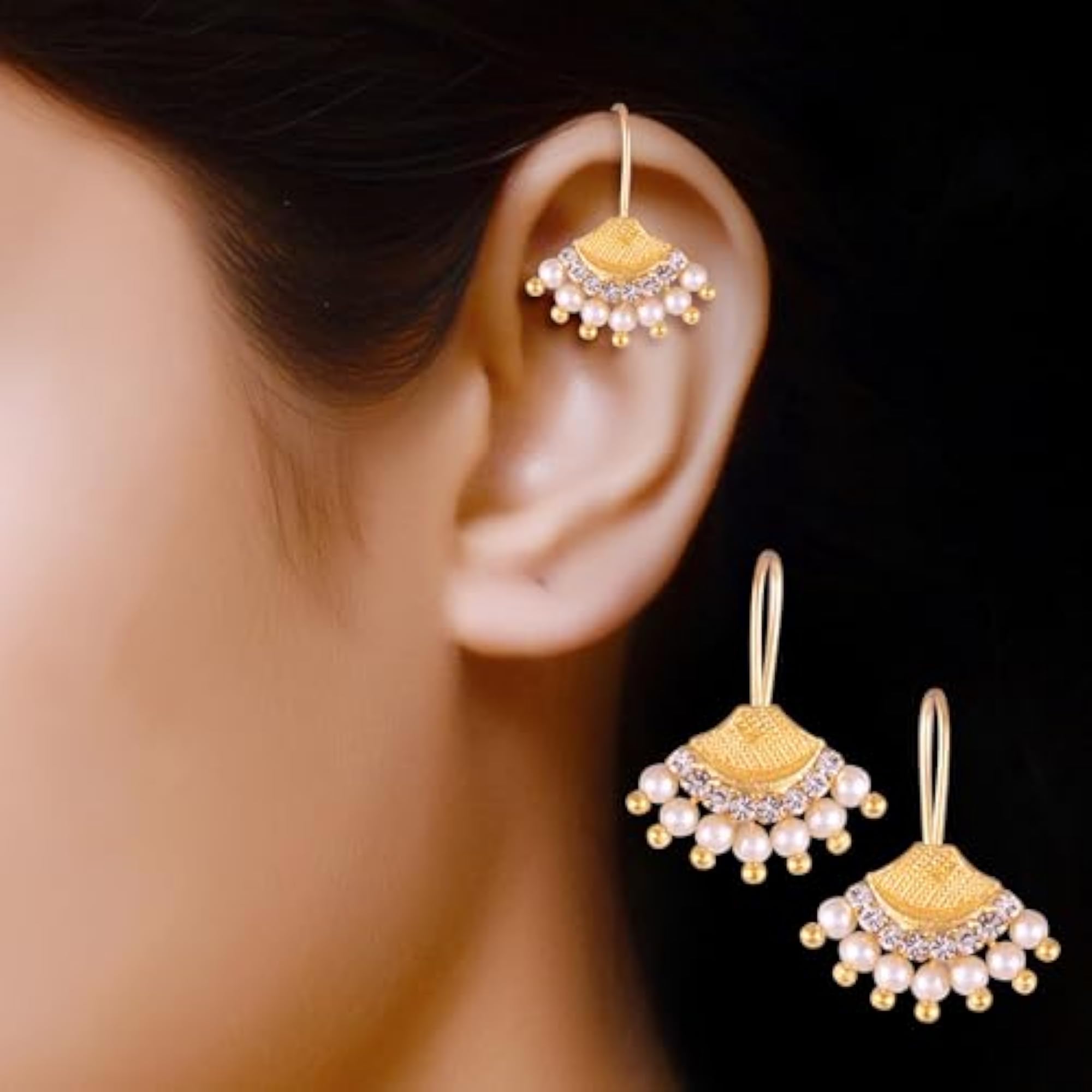 Women's Elegant Shimmering Bugadi Collection Nose Ring