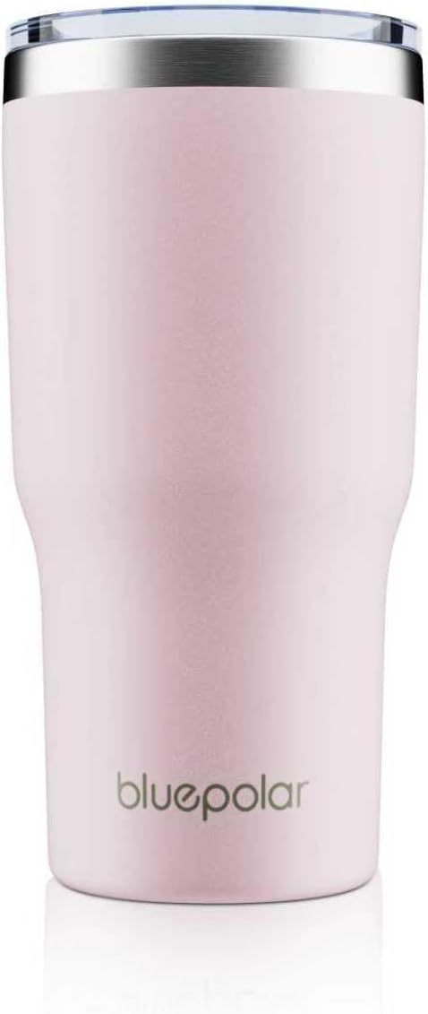 20oz Thermal Coffee Cup,Insulated Mug,Portable To Go Cup with Lid and Straw, Stainless Steel Water Travel Tumbler for Cold&Hot Drinks/Matcha/Juice,Christmas/New Year/Birthday Gifts (Pink)