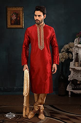 Kurta Pyjama Set For Men Traditional Designer Ethnic Indian Royal Wedding Engagement Party/Festive Wear2
