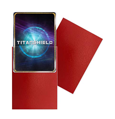 TitanShield (150 Sleeves/Red Standard Size Board Game Trading Card Sleeves Deck Protector Compatible with Pokemon, MTG Magic The Gathering - Thumbnail 2