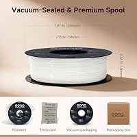 EONO TPU Filament 1,75mm 85A Weiß – Extra Weiches & Flexibles 3D Drucker Filament, Gummiartig & Elastisch, Shore 85A, ±0,03mm, 1kg, FDM Kompatibel – Ansicht 6