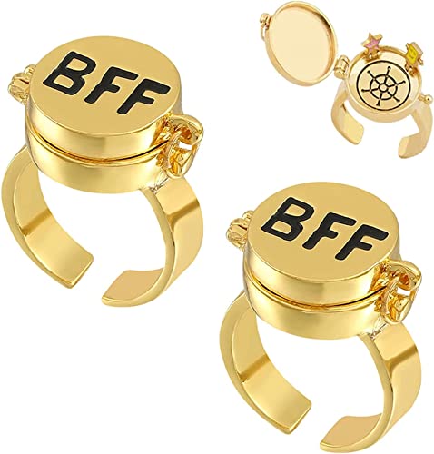 Danwinty Beste Freunde für Immer BFF Ring - Symbol für Beste Freundschaft...