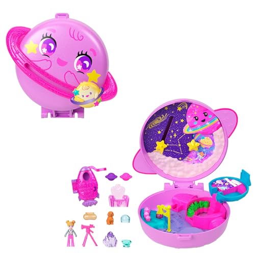 Polly Pocket Puppen und Spielset, Planet Polly Weltraum-Schatulle, Reisespielzeug mit 1 Minipuppe, Hündchen und passendem Zubehör, JCB18 für 9,00 EUR (-40%) statt 14,99 EUR bei amazon.de Bild: Polly Pocket Puppen und Spielset, Planet Polly Weltraum-Schatulle, Reisespielzeug mit 1 Minipuppe, Hündchen und passendem Zubehör, JCB18 für 9,00 EUR (-40%) statt 14,99 EUR bei amazon.de