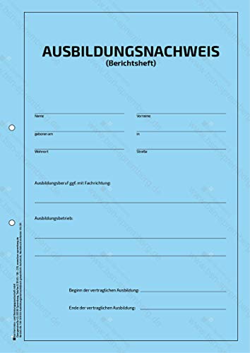 Ausbildungsnachweis im Block, besonders für gewerblich technische Ausbildung Cover