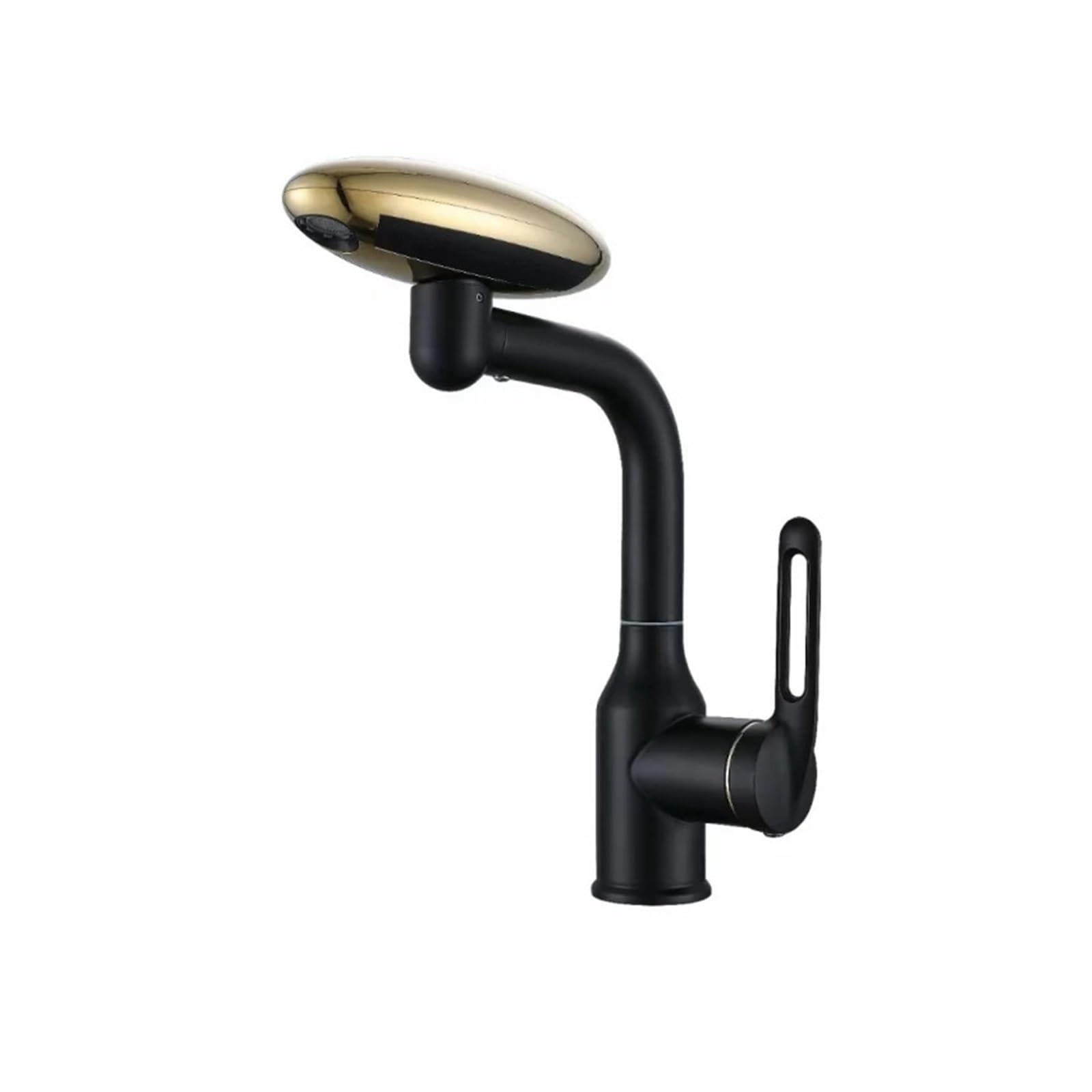 Jvddi Nero Multi Functional Waterfall Basin Faucet 4 Modes Stream Sprayer 360° Rotation Hot Cold Water(Nero)