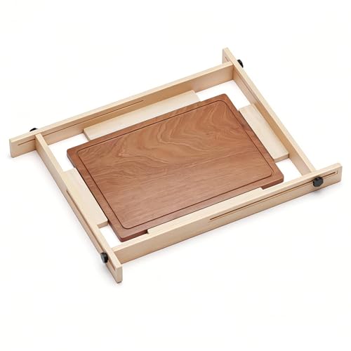 DrawPies Juice Groove Router Jig Adjustable Woodworking Jigs for Cutting Boards up to 30x23 3/4 Groove Maker with Offset Spacers DIY Beginner-Friendly