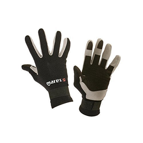 Guantes de buceo Mares Amara de neopreno negro para exploración de arrecifes y calas